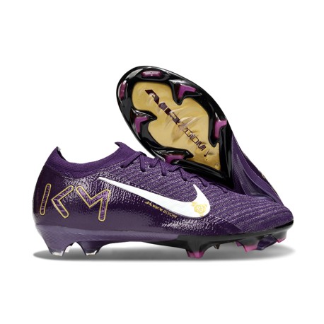 Nike Air Zoom Mercurial Vapor XVI Elite FG X MBAPPÉ Violet Grandiose Ivoire Pâle