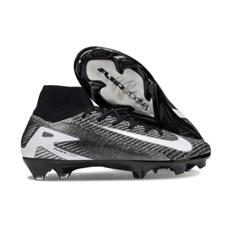 Nike Zoom Mercurial Superfly X Elite FG Noir Blanc
