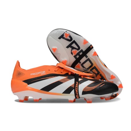 Adidas Predator FT Elite FG Nouvelles Noir Blanc Orange