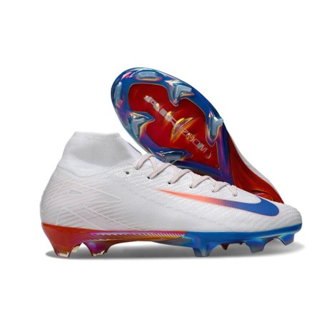 Chaussure Nike Mercurial Superfly 10 Elite FG Blanc Bleu Rouge