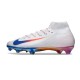 Chaussure Nike Mercurial Superfly 10 Elite FG Blanc Bleu Rouge