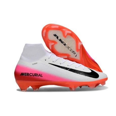Chaussure Nike Mercurial Superfly 10 Elite FG Blanc Noir Rouge