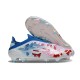 adidas F50 Elite Sans Lacets FG Blanc Bleu Rose