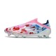 adidas F50 Elite Sans Lacets FG Blanc Bleu Rose