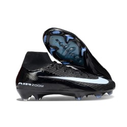 Chaussure Nike Mercurial Superfly 10 Elite FG Noir Bleu Givré
