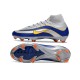 Chaussure Nike Mercurial Superfly 10 Elite FG Argent Bleu Jaune