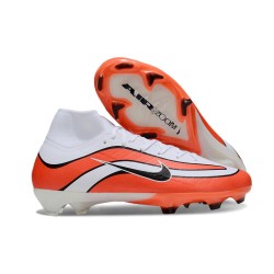 Chaussure Nike Mercurial Superfly 10 Elite FG Rouge Blanc Noir
