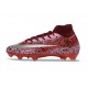 Chaussure Nike Mercurial Superfly 10 Elite FG Rouge Argent