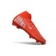 Chaussure Nike Mercurial Superfly 10 Elite FG Rouge Blanc