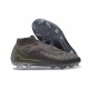 Chaussures de Soccer Nike Phantom 6 High Elite FG Gris Noir