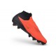 Chaussures de Soccer Nike Phantom 6 High Elite FG Brt Rouge foncé Dégradé Noir