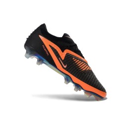 Crampons de Football Nike Phantom 6 Low Elite FG Noir Brt Rouge foncé