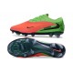 Crampons de Football Nike Phantom 6 Low Elite FG Rouge Vert