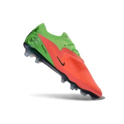 Crampons de Football Nike Phantom 6 Low Elite FG Rouge Vert