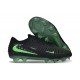 Crampons de Football Nike Phantom 6 Low Elite FG Noir Vert Illusion