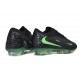 Crampons de Football Nike Phantom 6 Low Elite FG Noir Vert Illusion
