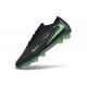 Crampons de Football Nike Phantom 6 Low Elite FG Noir Vert Illusion