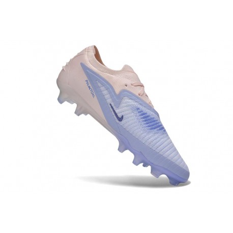 Crampons de Football Nike Phantom 6 Low Elite FG Bleu lavande Rose