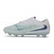 Crampons de Football Nike Phantom 6 Low Elite FG Bleu Glacier