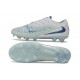 Crampons de Football Nike Phantom 6 Low Elite FG Bleu Glacier