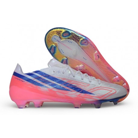 Crampons de Foot adidas F50 Hyperfast EVO FG Blanc Violet Rose