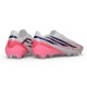 Crampons de Foot adidas F50 Hyperfast EVO FG Blanc Noir Rose