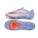 Crampons Nike Air Zoom Mercurial Superfly XI Elite FG Bleu Gris Orange