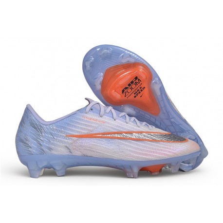 Crampons Nike Air Zoom Mercurial Superfly XI Elite FG Bleu Gris Orange