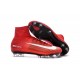 Nike Mercurial Superfly V FG Pas Cher - Chaussures football 2016 Rouge Blanc Noir