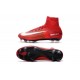 Nike Mercurial Superfly V FG Pas Cher - Chaussures football 2016 Rouge Blanc Noir
