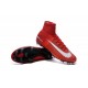 Nike Mercurial Superfly V FG Pas Cher - Chaussures football 2016 Rouge Blanc Noir