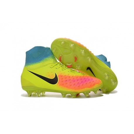 Nouvelles - Nike Magista Obra II FG - Crampons foot Volt Noir Orange