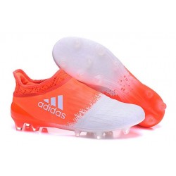 Nouvelles Chaussure Adidas X 16+ Purechaos FG Blanc Orange