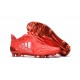 2016 Adidas Hommes Chaussure X 16+ Purechaos FG / AG Cuir Argent Rouge