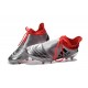 2016 Adidas Hommes Chaussure X 16+ Purechaos FG / AG Cuir Argent Noir Rouge