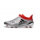 2016 Adidas Hommes Chaussure X 16+ Purechaos FG / AG Cuir Argent Noir Rouge