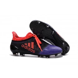 adidas Crampons - Chaussure X 16+ Purechaos FG / AG Noir Violet Orange