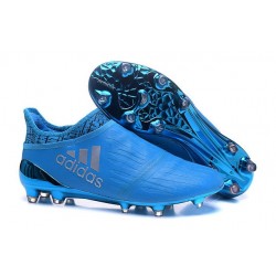 Nouvelles Chaussure Adidas X 16+ Purechaos FG Argenté Bleu