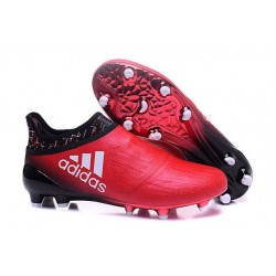 Nouvelles Chaussure Adidas X 16+ Purechaos FG Rouge Blanc Noir