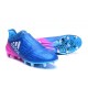 Chaussure X 16+ Purechaos Terrain souple pour Homme Bleu Rose Blanc