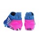 Chaussure X 16+ Purechaos Terrain souple pour Homme Bleu Rose Blanc