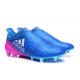 Chaussure X 16+ Purechaos Terrain souple pour Homme Bleu Rose Blanc