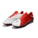 Nouveau Chaussures de Football Nike Hypervenom Phantom III FG Rouge Blanc Noir
