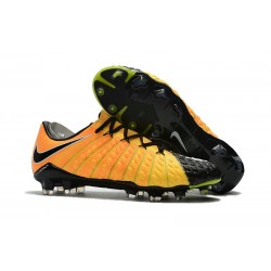 Nouveau Chaussures de Football Nike Hypervenom Phantom III FG Jaune Noir