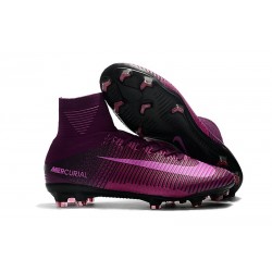 Nike Mercurial Superfly V CR7 FG Nouveau 2017 Crampon Football Violet Noir