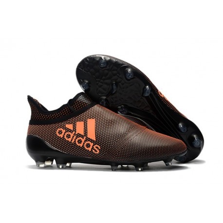 Adidas X 17+ Purespeed FG Crampons pour Hommes Orange Noir