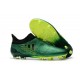 Adidas X 17+ Purespeed FG Crampons pour Hommes Vert Noir Volt