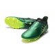 Adidas X 17+ Purespeed FG Crampons pour Hommes Vert Noir Volt