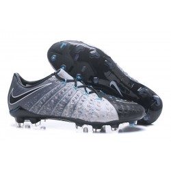 Nouveau Chaussures de Football Nike Hypervenom Phantom III FG Gris Noir
