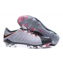 Nouveau Chaussures de Football Nike Hypervenom Phantom III FG Noir Gris Rose